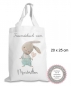 Preview: zuckersüße Tasche Hase Wechselwäsche Wechselkleidung (personalisiert) Kindergarten Wunschname KITA Kindergarten Einschulung Lüttentüddel®